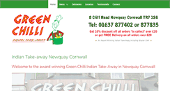 Desktop Screenshot of greenchilli.co.uk