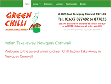 Tablet Screenshot of greenchilli.co.uk